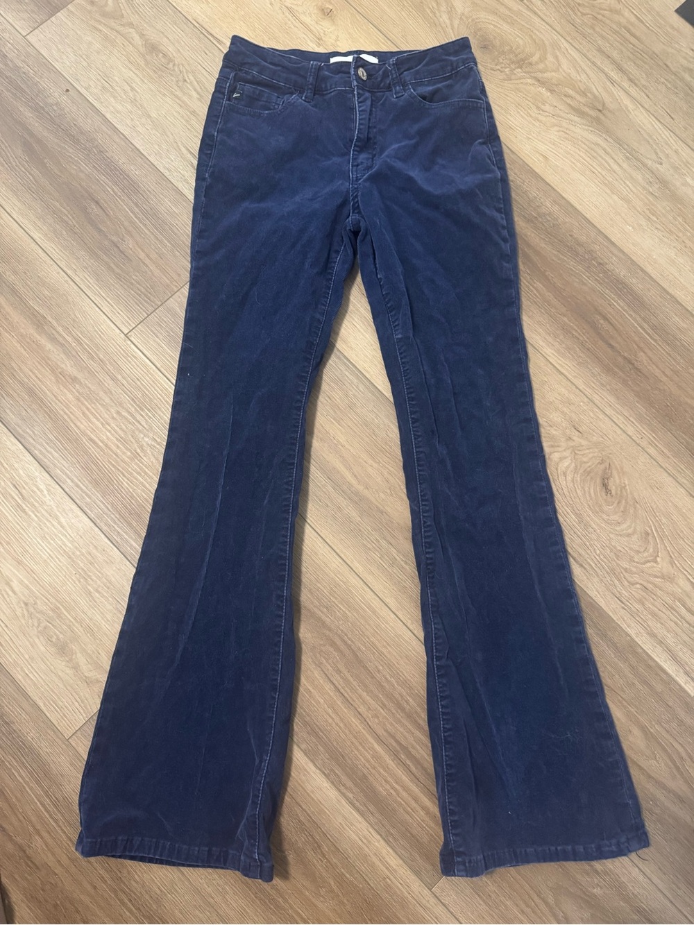 KanCan Navy Blue Flared Corduroy Jeans size 5/26